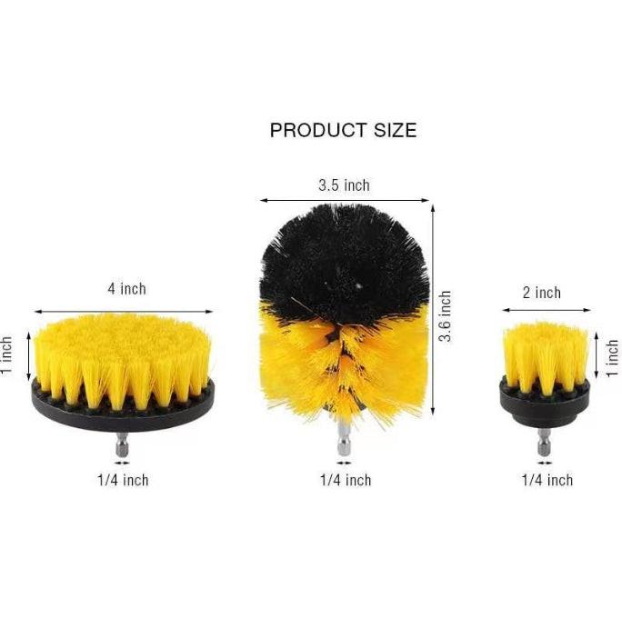 29-Piece set Ultimate Car Detailing Kit - Drill Brush & Polishing Pad Set for Car Interior, Wheels, and Exterior Cleaning.