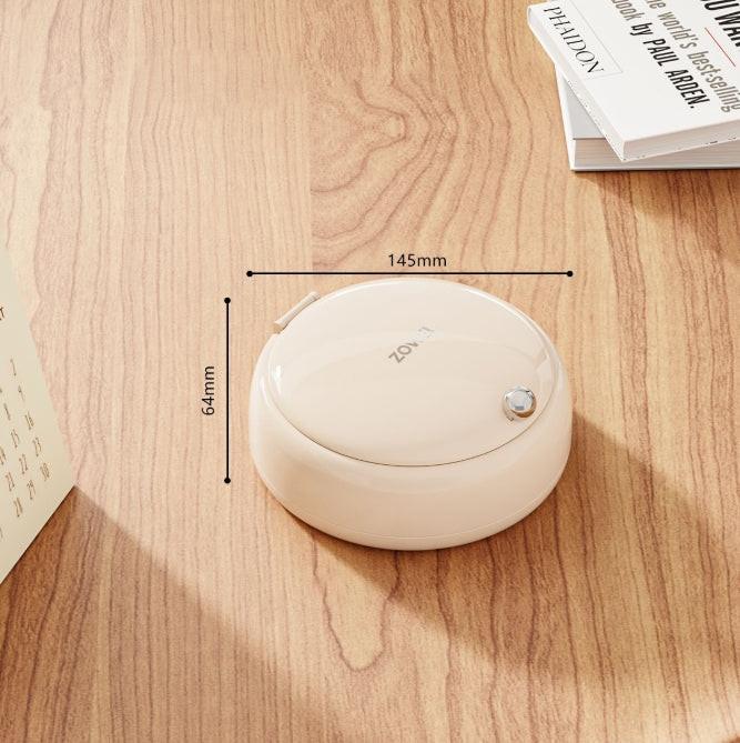 Cream color Modern Portable Sewing Kit - All-in-One Compact Organizer with Magnetic Pin Cushion for Home & Travel.
