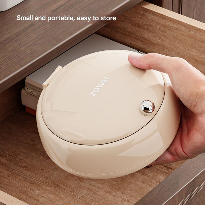 Cream color Modern Portable Sewing Kit - All-in-One Compact Organizer with Magnetic Pin Cushion for Home & Travel.