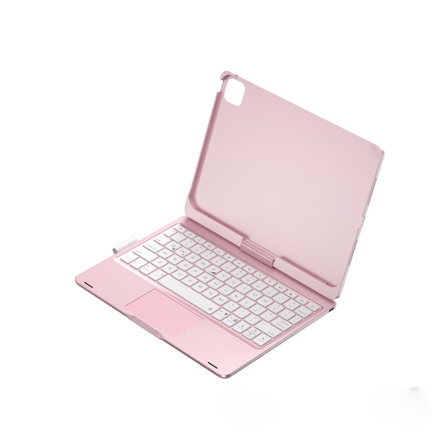 Rose gold Magic Keyboard Case for ipad Air6/Air7 11-inch, Bluetooth Keyboard with RGB Backlight & Precision Trackpad.