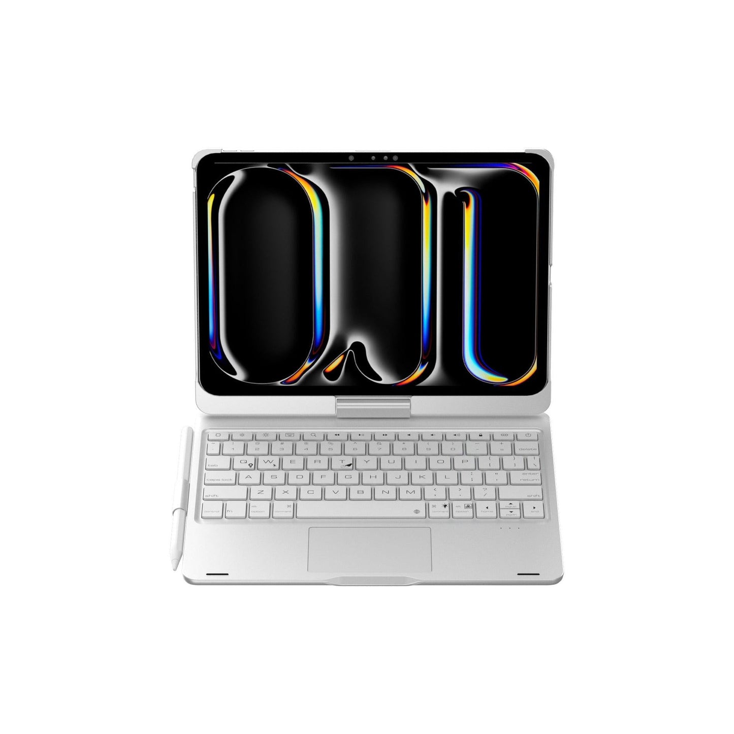 Rose gold Magic Keyboard Case for ipad Air6/Air7 11-inch, Bluetooth Keyboard with RGB Backlight & Precision Trackpad.