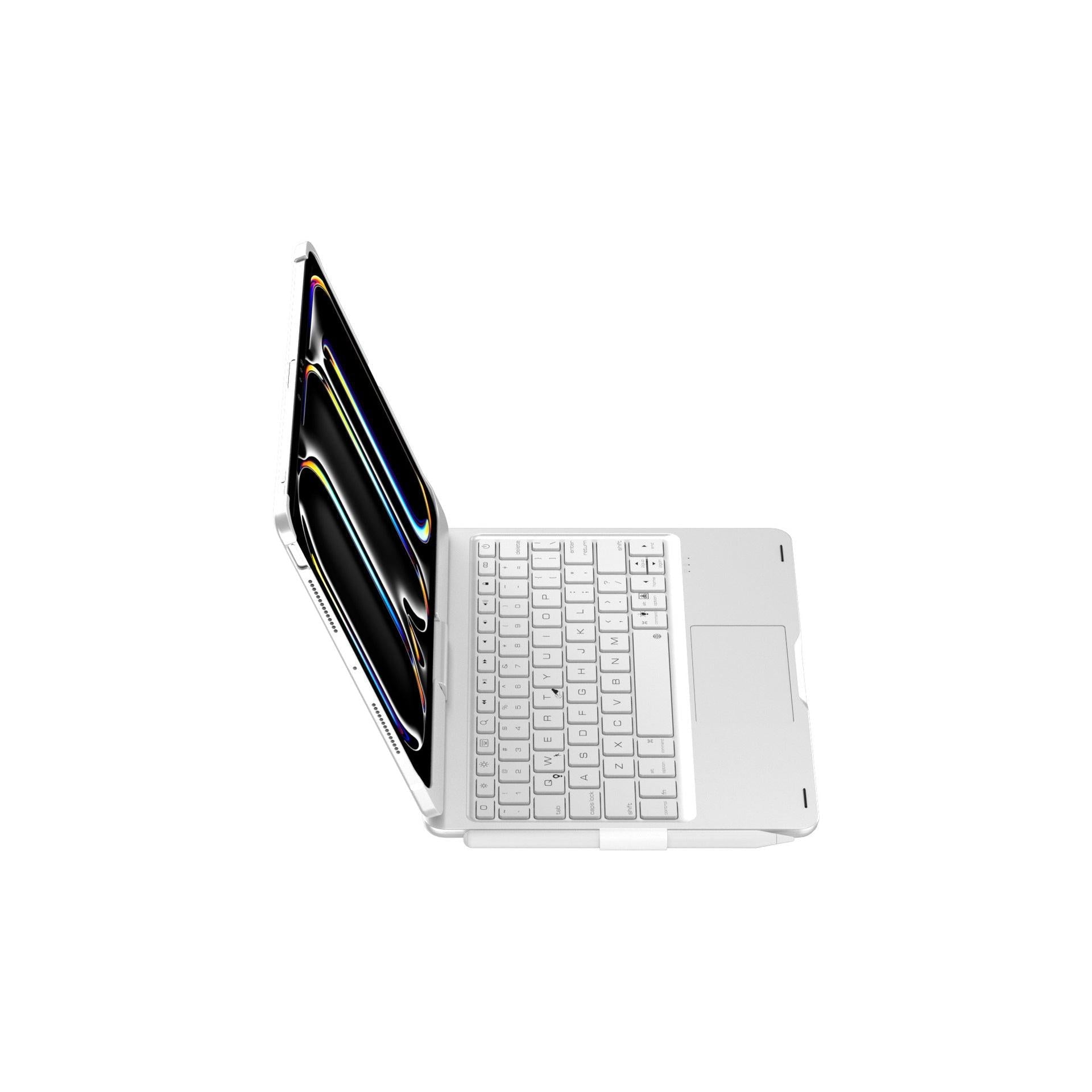 Rose gold Magic Keyboard Case for ipad Air6/Air7 11-inch, Bluetooth Keyboard with RGB Backlight & Precision Trackpad.