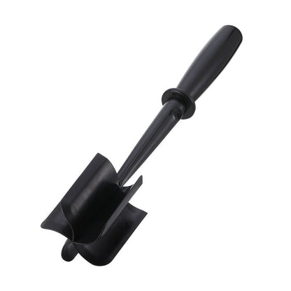 3-pieces Black Premium Heat Resistant Meat Chopper - Ground Meat Masher Utensil for Hamburger & Non-Stick Pans