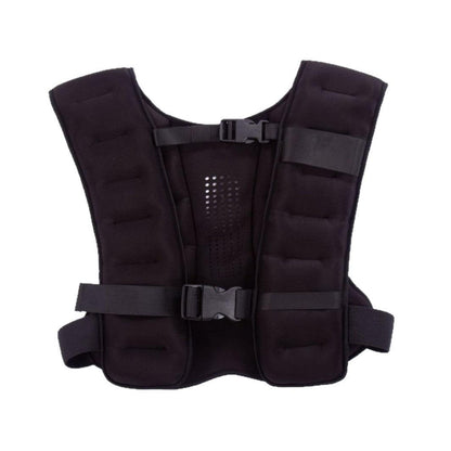 Black Premium Adjustable Weighted Vest for Strength Training, Running, and Cardio Fitness(5KG).