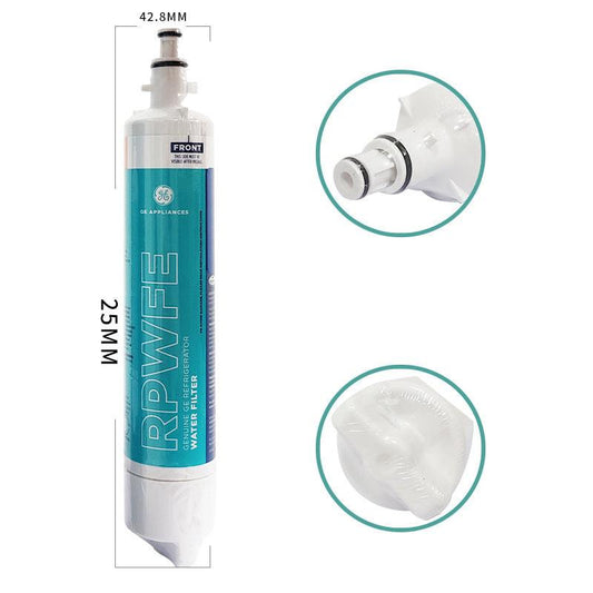 Premium Replacement Water Filter for GE RPWFE Refrigerators - Reduces Lead, Chlorine & Pharmaceuticals for Clean, Fresh-Tasting Water.