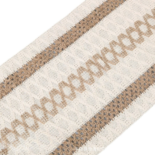 2-PCS Christmas Edition Bohemian Woven Table Runner with Tassels - Rustic Farmhouse Decor for Dining & Coffee Tables