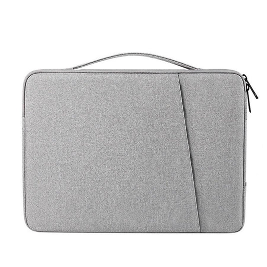Grey 360Â° Protective Laptop & Tablet Sleeve with Accessory Organizer - Water-Repellent Carrying Case.
