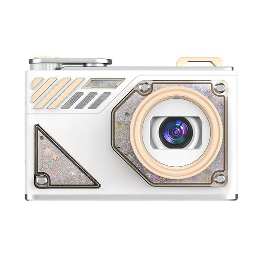 Glitter Sand Design 64MP HD Digital Camera with LED Fill Light & Auto Focus(white).