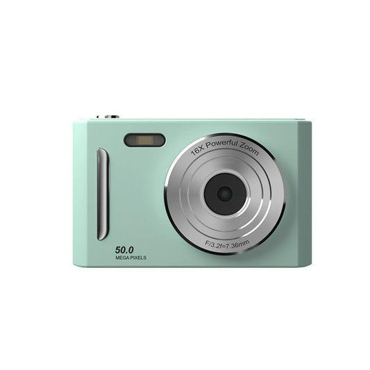 50MP HD Digital Camera with 8X Zoom & Dual Lens System(green).