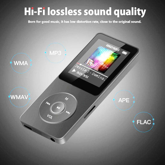 Portable Digital Music Player - Bluetooth 5.4, Hi-Fi Lossless Sound, 8GB Built-in & Expandable Storage(black 8GB).