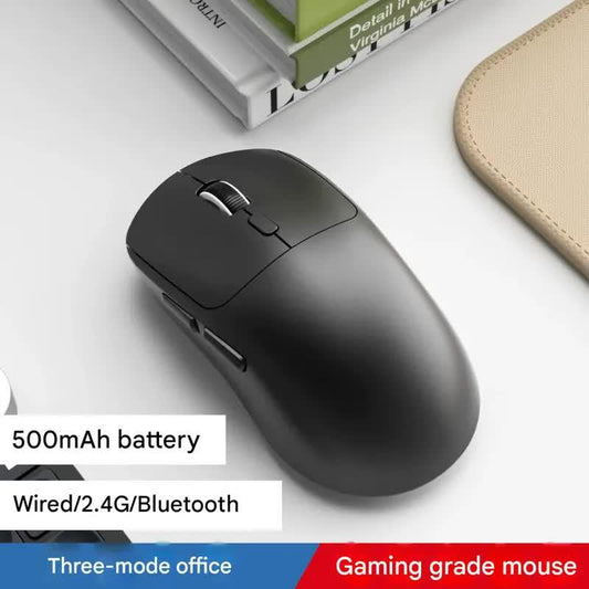 75g Ultra-Lightweight Tri-Mode Wireless Gaming Mouse - 1000Hz Polling Rate, 120-Hour Battery(black).