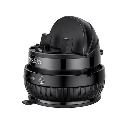 Universal Car Dashboard Phone Holder with Rotary Suction Cup & 360Â° Rotation(black).