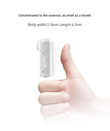 Thumb-Sized 2.7K Camera with 180 Rotatable Lens & Magnet Mount - Capture Your World Hands-Free(black+128G).