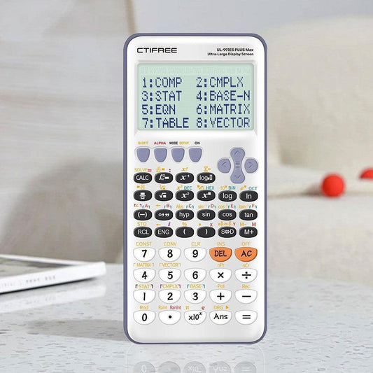 Advanced Scientific Calculator with 417 Functions & Large Natural Textbook Display(silver).