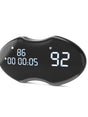 Smart Fitness Heart Rate Monitor Chest Strap with Data Display - IP67 Waterproof, Rechargeable, BLE & ANT+(black).
