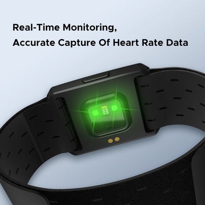Optical Armband Heart Rate Monitor - Bluetooth & ANT+ Dual Protocol, IP67 Waterproof for Fitness Training(black).