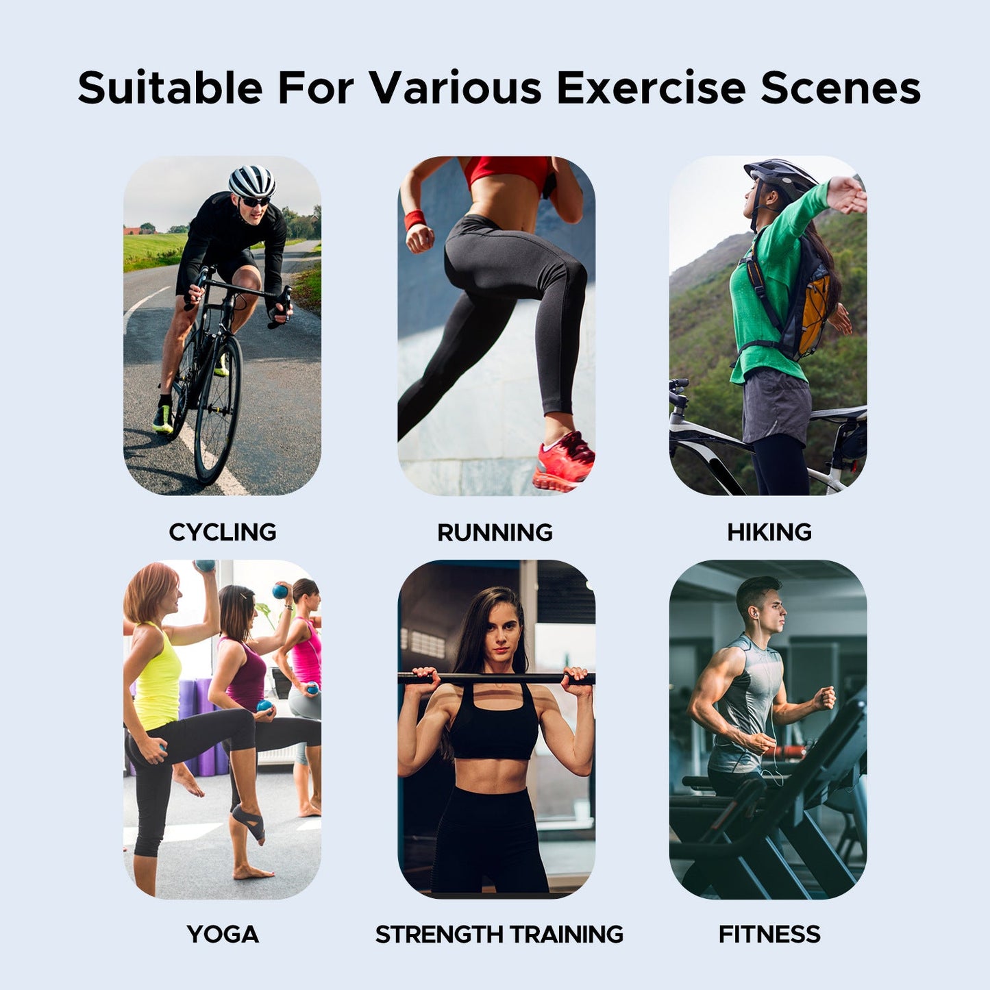 Optical Armband Heart Rate Monitor - Bluetooth & ANT+ Dual Protocol, IP67 Waterproof for Fitness Training(black).