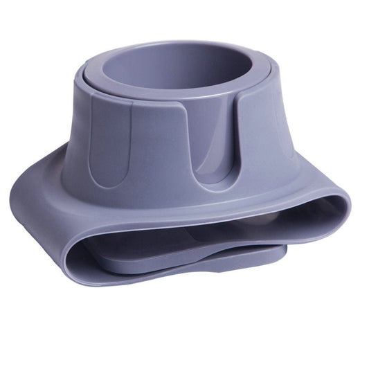 Flexible Anti-Spill Silicone Couch Arm Cup Holder - Sofa Armrest Drink Tray(Grey).