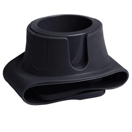 Flexible Anti-Spill Silicone Couch Arm Cup Holder - Sofa Armrest Drink Tray(black).