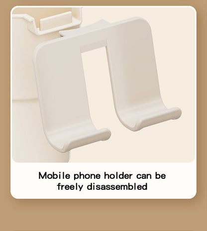 Multi-Purpose Anti-Spill Cup Holder with Suction Base & Detachable Phone Stand(pink)