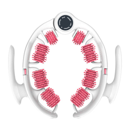 Pink U-Shape 360 Degree Massage Roller - Multi-Functional Leg, Arm & Neck Massager for Muscle Relief & Recovery