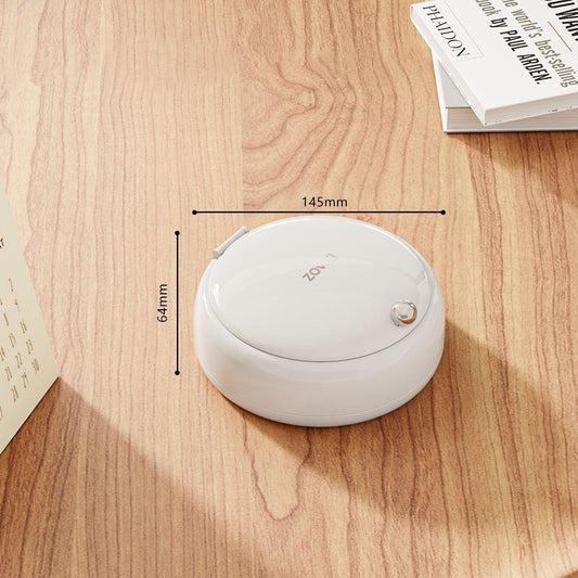 White Modern Compact Sewing Kit Organizer - All-in-One with Magnetic Needle Case.