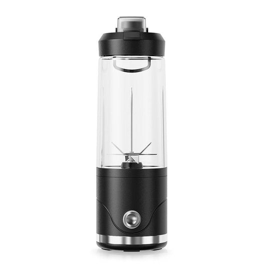 Black Portable Automatic Rechargeable Blender Wireless Juicer Mini Ice Crusher for Smoothies & Shakes.