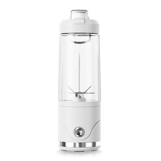 White Portable Automatic Rechargeable Blender Wireless Juicer Mini Ice Crusher for Smoothies & Shakes.