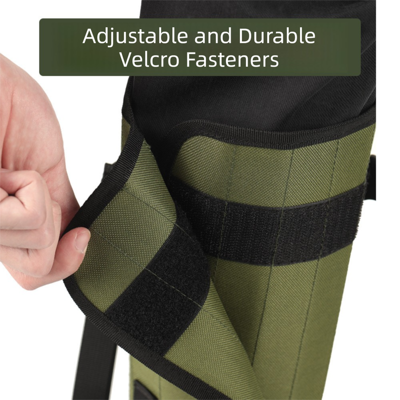 Black Outdoor Waterproof Leg Gaiters - Anti-Snake Bite & Scratch Protection Boot Covers - Breathable Nylon Oxford Leg Guards for Hiking Camping.