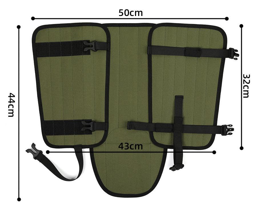 Black Outdoor Waterproof Leg Gaiters - Anti-Snake Bite & Scratch Protection Boot Covers - Breathable Nylon Oxford Leg Guards for Hiking Camping.
