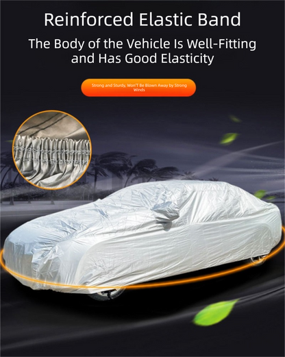 Silver 2S Universal Car Cover – 170T Taffeta Fabric, All-Weather Protection for Cars(3500×1700×1500MM)