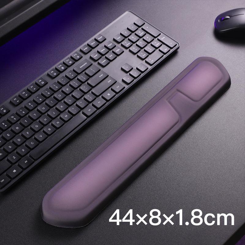 Purple Comfortable Memory Foam Wrist Rest Set â Ergonomic Mouse Pad & Keyboard Hand Support for Office and Home Use.