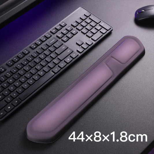 Purple Comfortable Memory Foam Wrist Rest Set â Ergonomic Mouse Pad & Keyboard Hand Support for Office and Home Use.