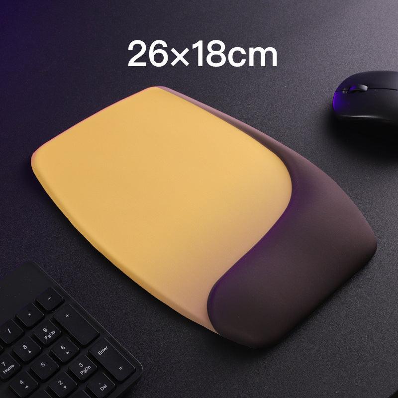 Yellow Comfortable Memory Foam Wrist Rest Set â Ergonomic Mouse Pad & Keyboard Hand Support for Office and Home Use.