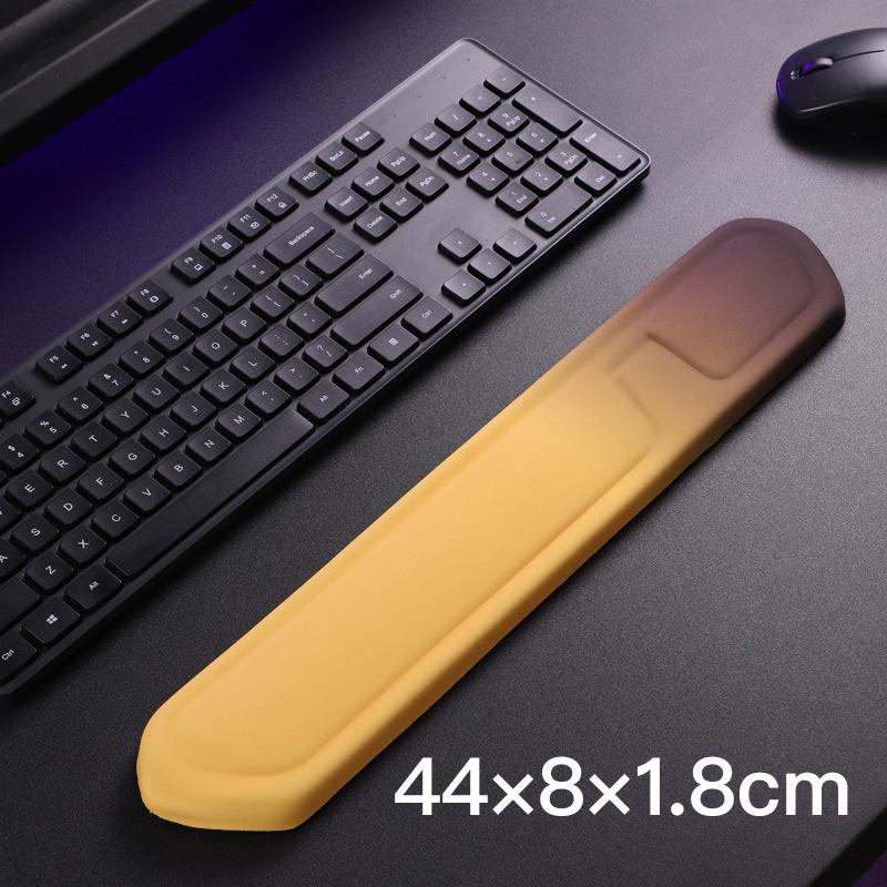 Yellow Comfortable Memory Foam Wrist Rest Set â Ergonomic Mouse Pad & Keyboard Hand Support for Office and Home Use.
