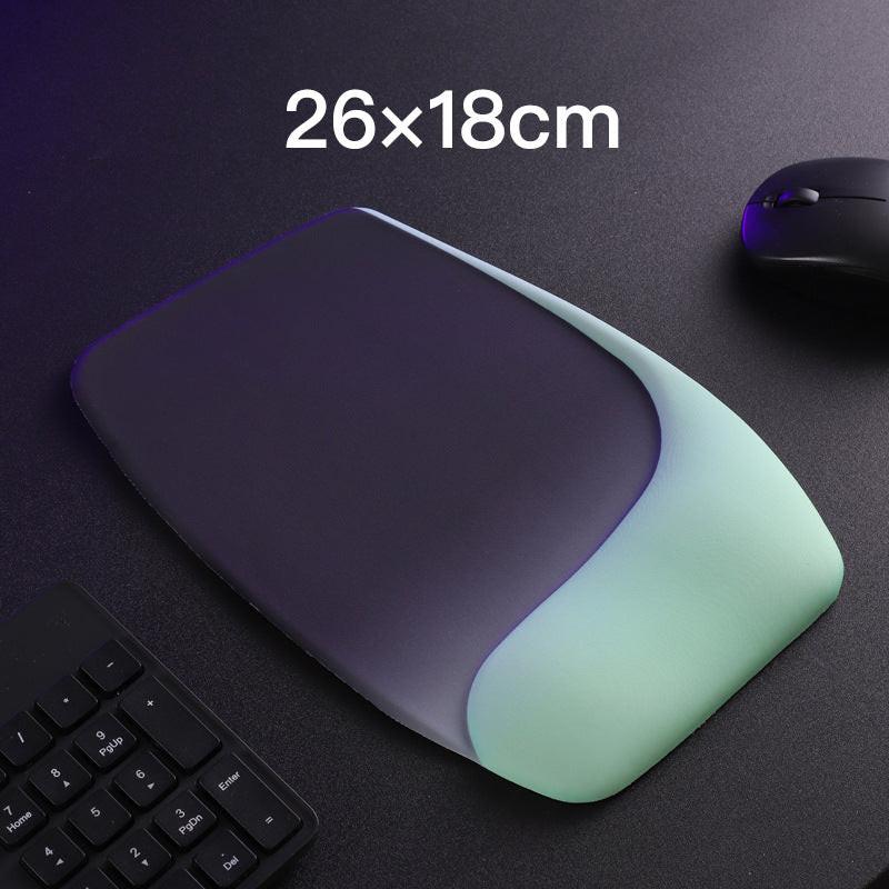 Purple and Green Comfortable Memory Foam Wrist Rest Set â Ergonomic Mouse Pad & Keyboard Hand Support for Office and Home Use.