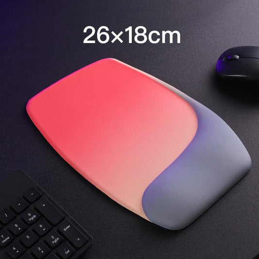Red and Grey Comfortable Memory Foam Wrist Rest Set â Ergonomic Mouse Pad & Keyboard Hand Support for Office and Home Use.
