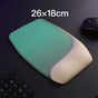 Green and White Comfortable Memory Foam Wrist Rest Set â Ergonomic Mouse Pad & Keyboard Hand Support for Office and Home Use.