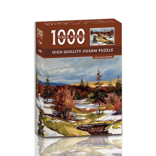 Snow-covered mangroves 1000-Piece Jigsaw Puzzle â High-Quality Artistic Puzzle for Adults, Stress Relief & Mental Exerciseï¼66-028ï¼.