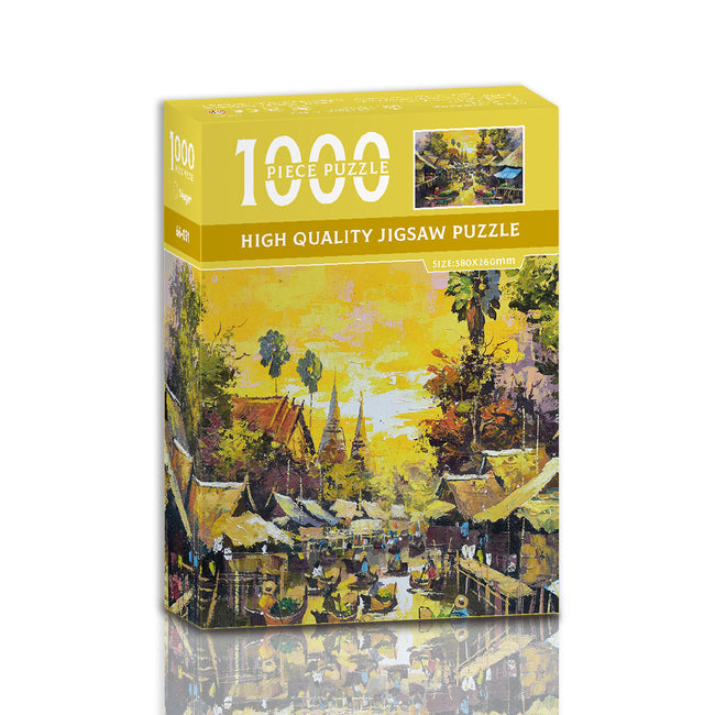 River in the spruce forest 1000-Piece Jigsaw Puzzle â High-Quality Artistic Puzzle for Adults, Stress Relief & Mental Exerciseï¼66-031ï¼. Hover Image