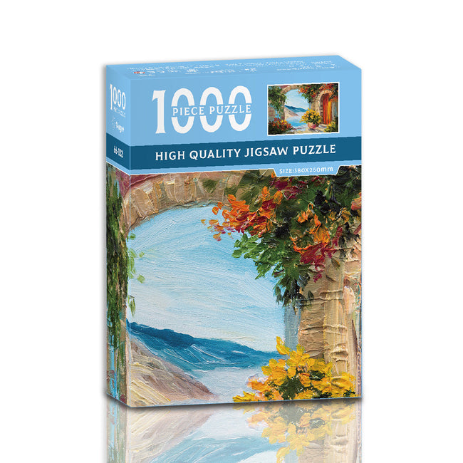 Seaside Garden 1000-Piece Jigsaw Puzzle â High-Quality Artistic Puzzle for Adults, Stress Relief & Mental Exerciseï¼66-032ï¼. Hover Image