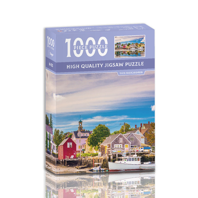 Fishermen's Home 1000-Piece Jigsaw Puzzle â High-Quality Artistic Puzzle for Adults, Stress Relief & Mental Exerciseï¼66-033ï¼. Hover Image