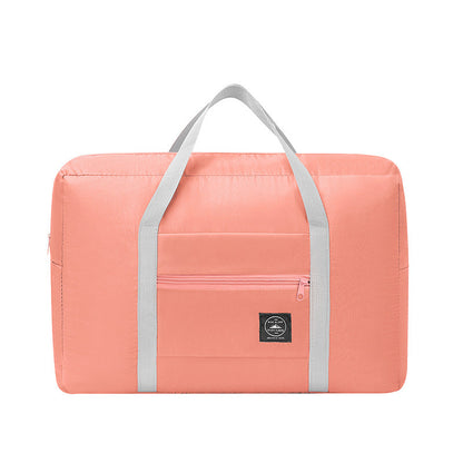 Pink Foldable Travel Duffel Bag – Lightweight, Waterproof Oxford Fabric Storage Bag for Short Trips, Moving(5-Piece Set)