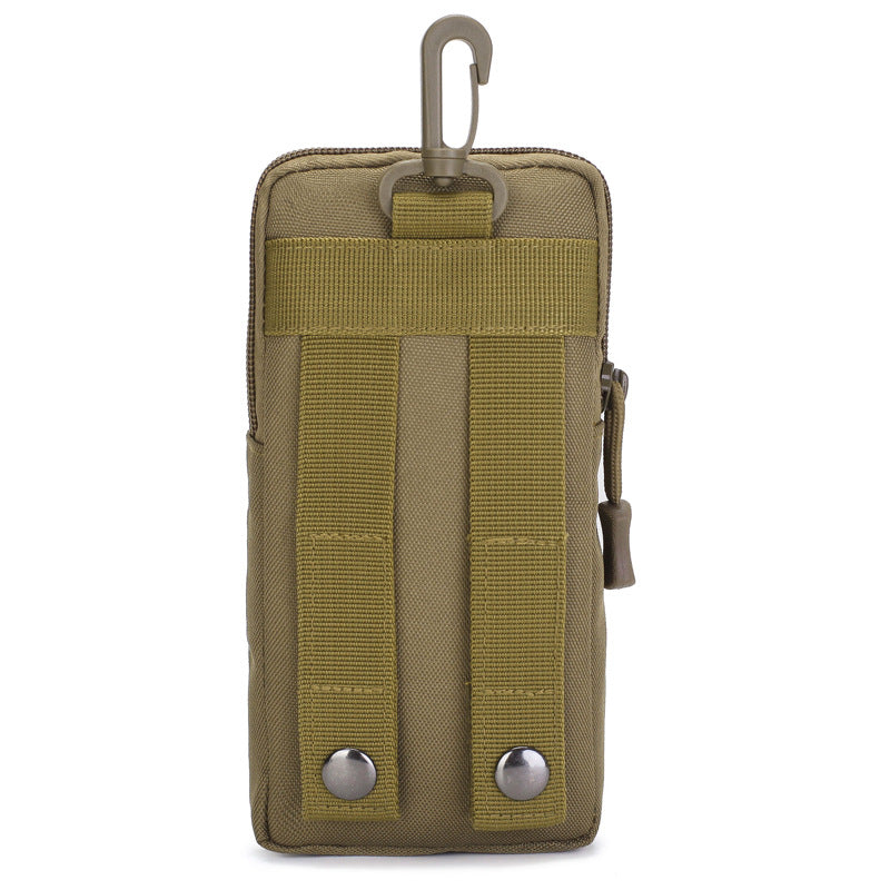 Green camouflage Multi-Functional Outdoor Water Bottle & Phone Pouch – Tactical Zippered Waist Pack for Travel, Hiking, and Daily Use