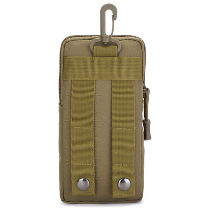 Green camouflage Multi-Functional Outdoor Water Bottle & Phone Pouch – Tactical Zippered Waist Pack for Travel, Hiking, and Daily Use
