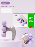 Purple Portable 6-Wheel Massage Roller â Quiet, Compact Muscle Relief Tool for Neck, Back, Legs & Shoulders.