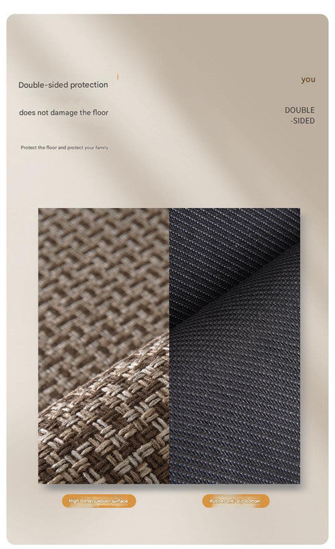 Absorbent & Dirt-Resistant Woven Kitchen Mat - Non-Slip Runner Rug for Home(Style Woven Brown)