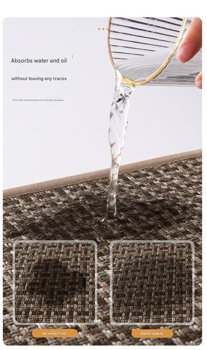 Absorbent & Dirt-Resistant Woven Kitchen Mat - Non-Slip Runner Rug for Home(Style Woven Brown)