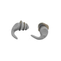 Grey 5-Pair Set Ergonomic Silicone Earplugs - Waterproof for Swimming, Reusable for Noise Cancelling Sleep.