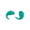 Green 5-Pair Set Ergonomic Silicone Earplugs - Waterproof for Swimming, Reusable for Noise Cancelling Sleep.